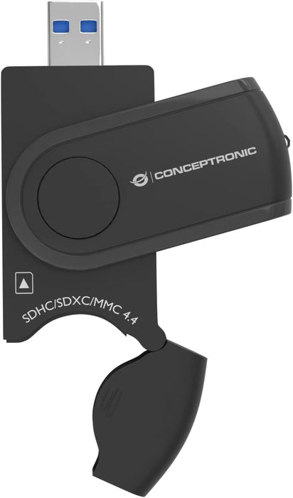 CONCEPTRONIC BIAN04B 4 in 1 USB 3.0 Card Reader SD/SDHC/SDXC x 2 Micro SD/T-Flash x 2