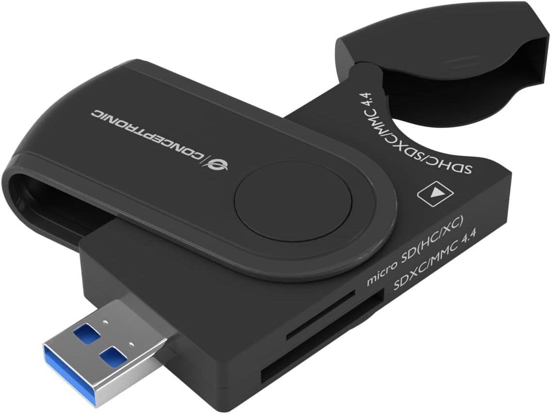 CONCEPTRONIC BIAN04B 4 in 1 USB 3.0 Card Reader SD/SDHC/SDXC x 2 Micro SD/T-Flash x 2
