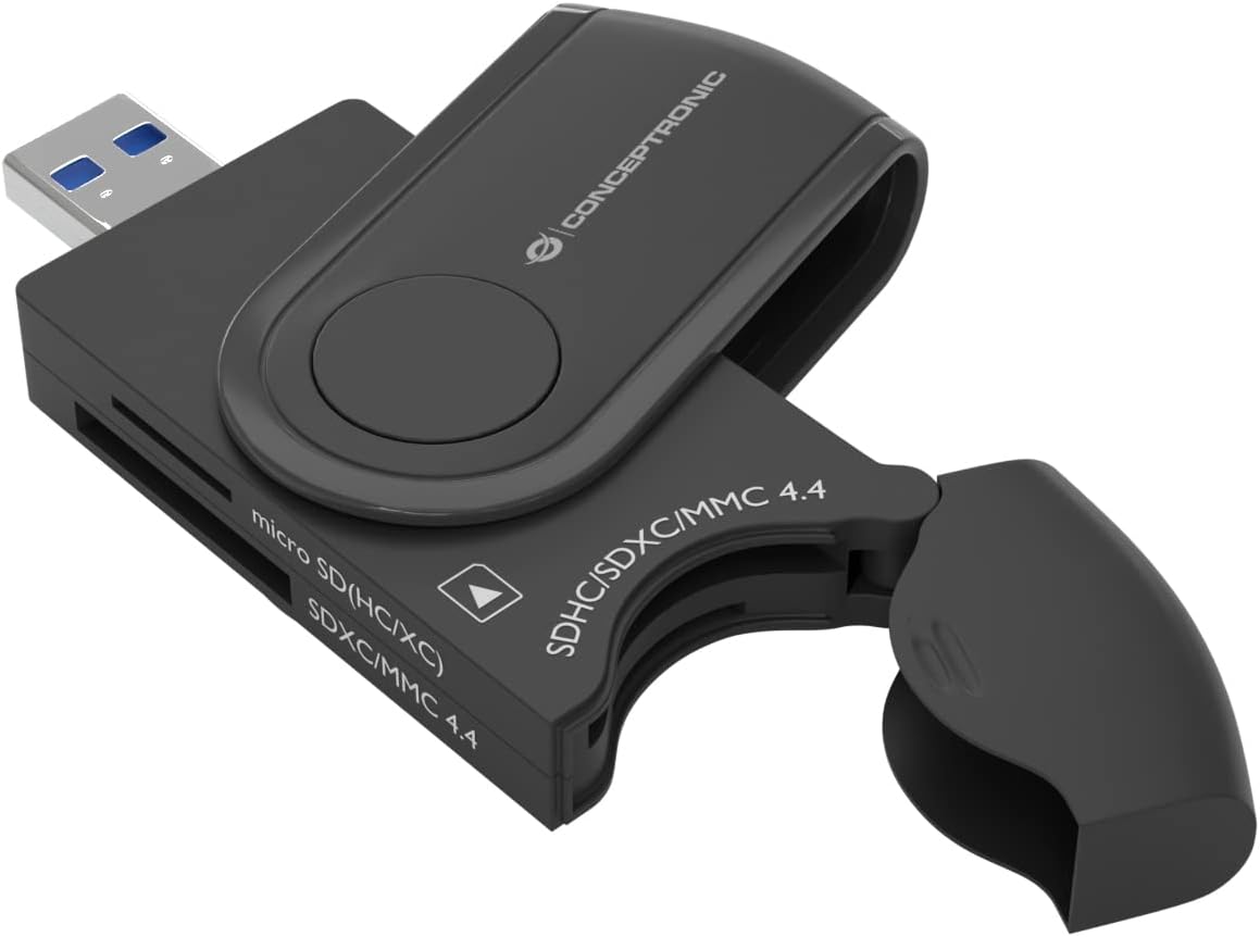 CONCEPTRONIC BIAN04B 4 in 1 USB 3.0 Card Reader SD/SDHC/SDXC x 2 Micro SD/T-Flash x 2