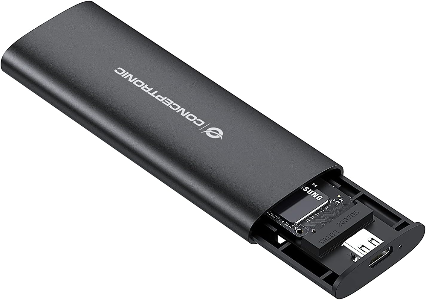 CONCEPTRONIC DANTE04B M.2 SATA/NVMe SSD Enclosure USB-C 3.2 Gen 2