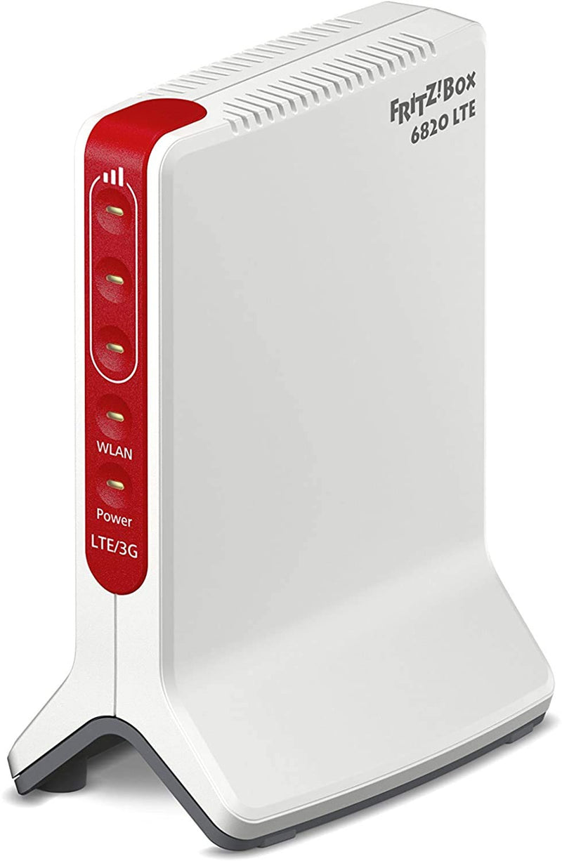 AVM FRITZ!Box 6820 LTE Edition International, Modem Router 4G/3G con Wi-Fi N 450 Mbit/s, 1x LAN Gigabit, SIM Slot, Interfaccia in italiano
