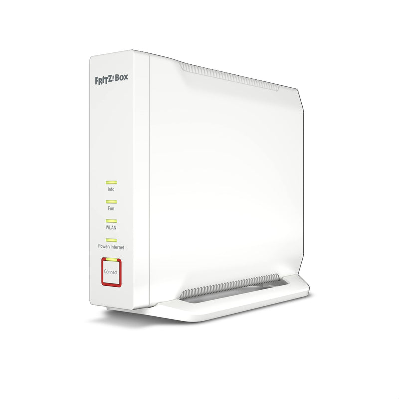 AVM Box 4060 Edition International, Router Wi-Fi 6 Tri Band Fino A 6.000 Mbit, S, Wan A 2.5 Gb, 3X Lan Gb, 1X Usb, Access Point, Mesh, Base Dect, Media Server, Interfaccia In Italiano, Bianco