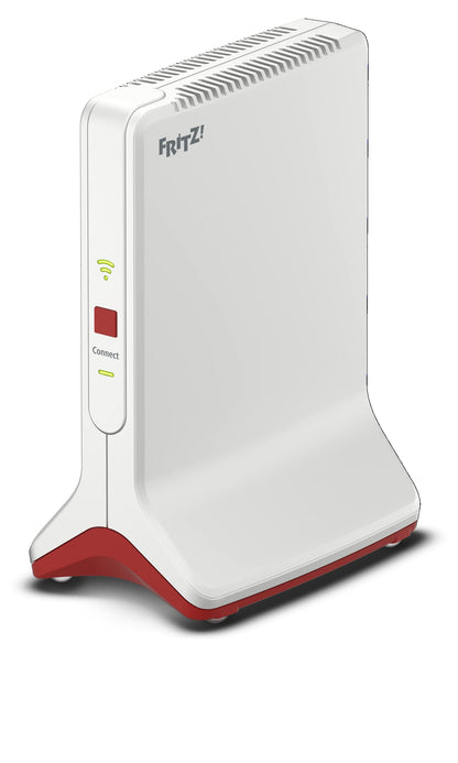 AVM FRITZ!Repeater 6000 Edition International, Ripetitore - Wi-Fi 6 extender Triband con 2x 2.400 Mbit/s (5 GHz) & 1.200 Mbit/s (2,4 GHz), Mesh, Access Point, 2x Gigabit LAN, Interfaccia in italiano