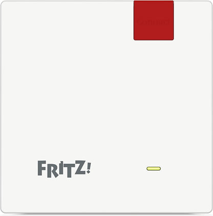 AVM FRITZ!Repeater 1200 AX Edition International, Ripetitore - Wi-Fi 6 extender Dual Band con 2.400 Mbit/s (5 GHz) & 600 Mbit/s (2,4 GHz), Mesh, Access Point, 1x Gigabit LAN, Interfaccia in italiano