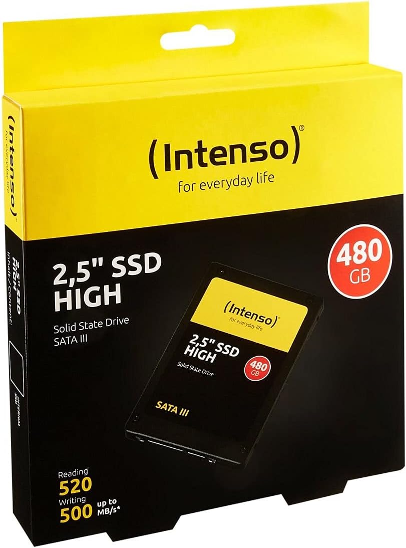 Intenso 2.5" SSD Interno SATA III High Performance, 480 GB
