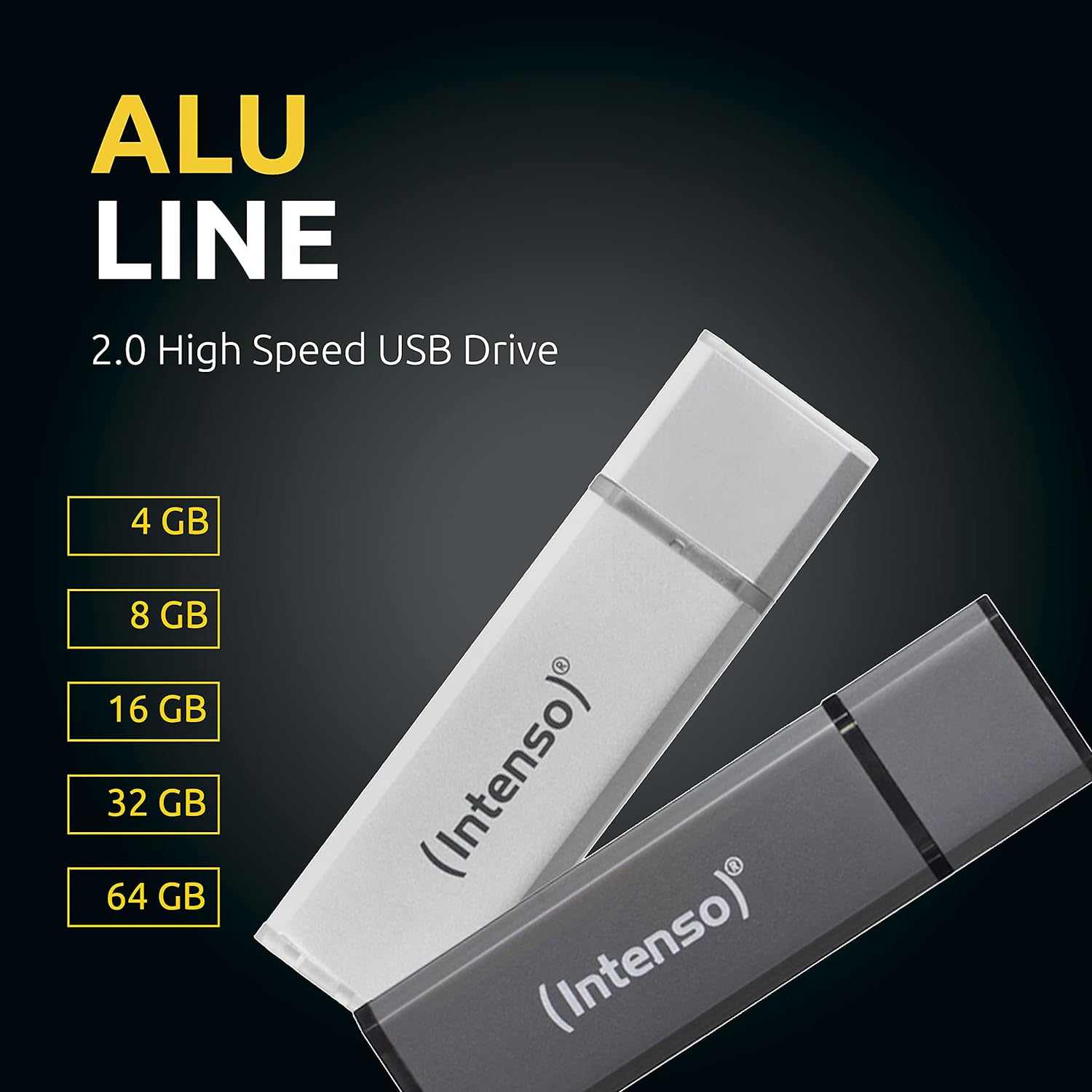 Intenso Alu Line 3x 32 GB USB 2.0 Memory Stick Silver Pack of 3