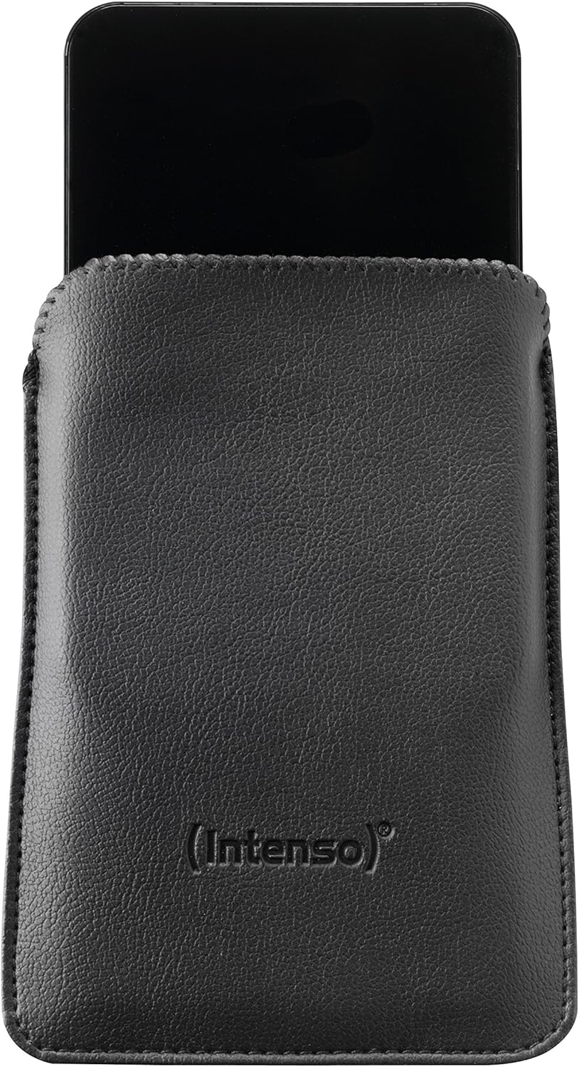 Intenso Memory Drive Portable Hard Drive 4TB, Portable External Hard Drive with Case - 2.5 Inches, 5400 rpm, 8 MB Cache, USB 3.0 Black