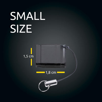 Intenso Slim Line - 128 GB Chiavetta USB 3.2 Gen 1x1 - Memoria USB portatile - velocità ottima fino a 100 MB/sec., nero