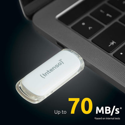 Intenso Flash Line 128 GB - TYPE C Flash Drive - Super Speed USB 3.1, white