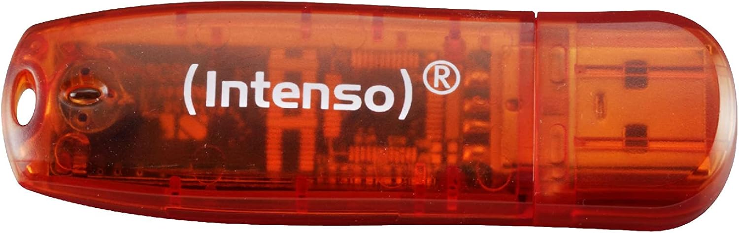 Intenso Rainbow Line USB 2.0 Flash Drive 3 x 32 GB Yellow Red and Black