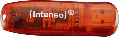 Intenso Rainbow Line USB 2.0 Flash Drive 3 x 32 GB Yellow Red and Black