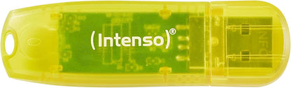 Intenso Rainbow Line USB 2.0 Flash Drive 3 x 32 GB Yellow Red and Black