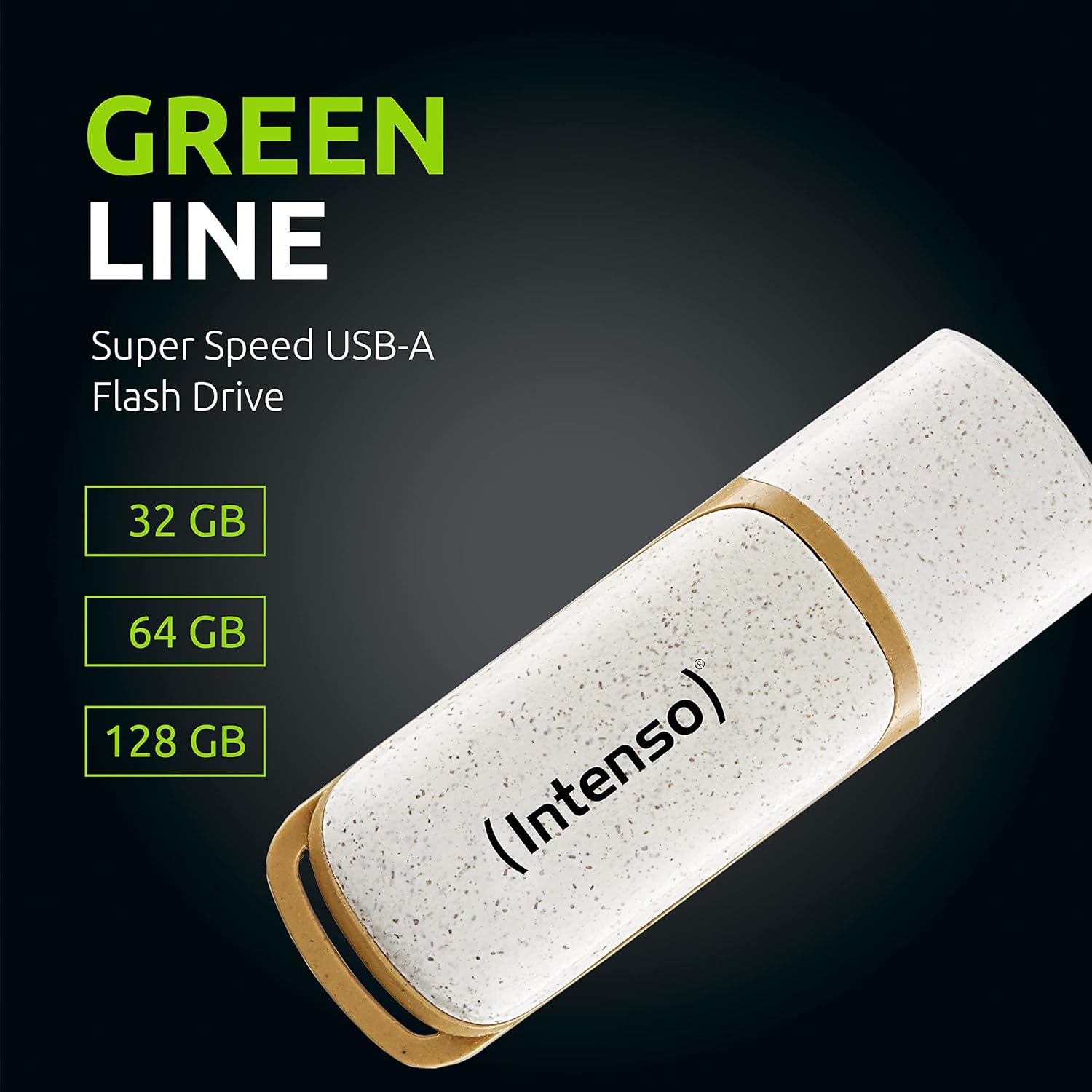 Intenso USB Stick USB 3.2 Gen 1x1 Green Line 32GB, beige/braun