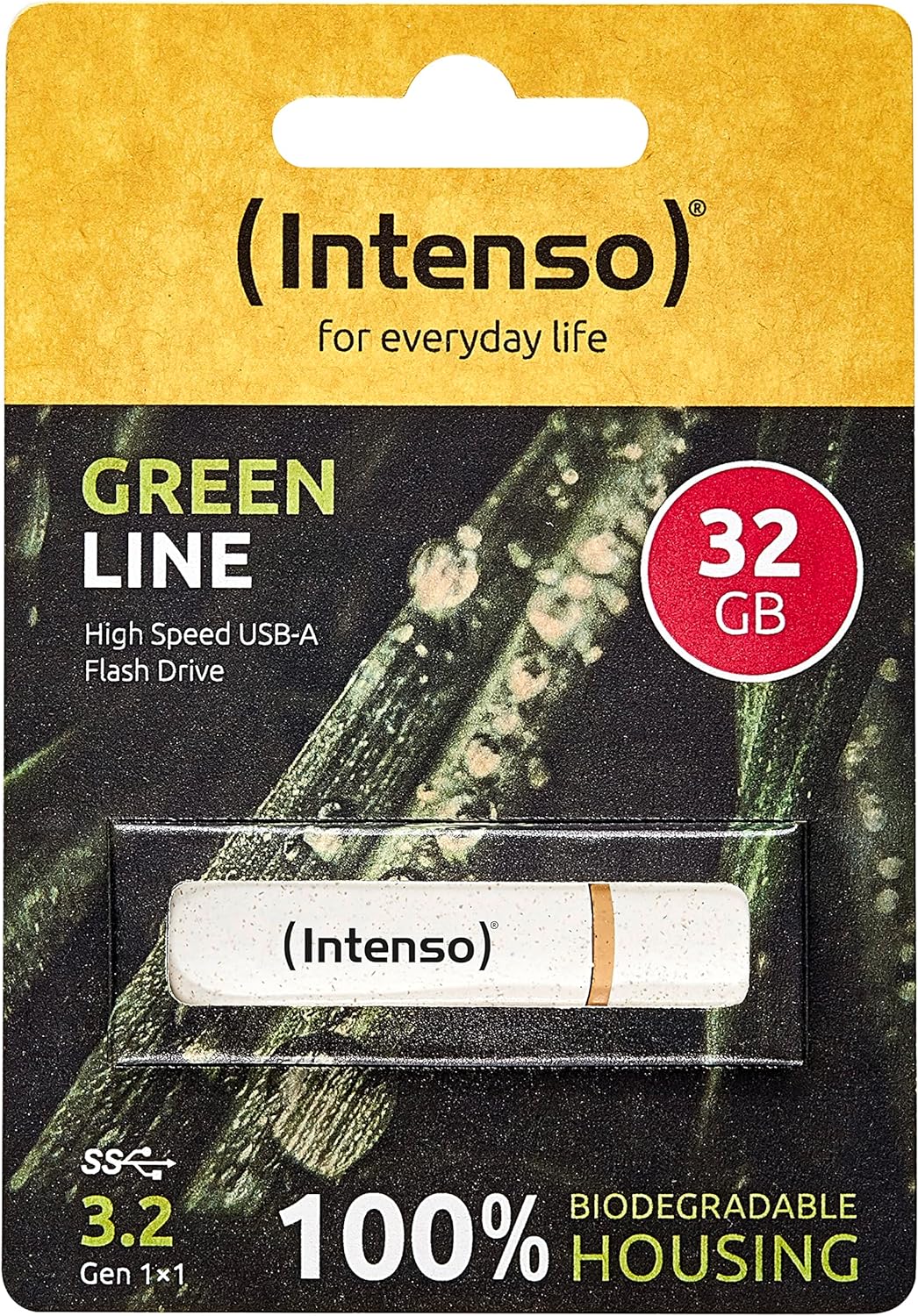 Intenso USB Stick USB 3.2 Gen 1x1 Green Line 32GB, beige/braun