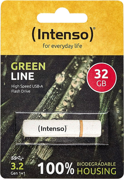 Intenso USB Stick USB 3.2 Gen 1x1 Green Line 32GB, beige/braun