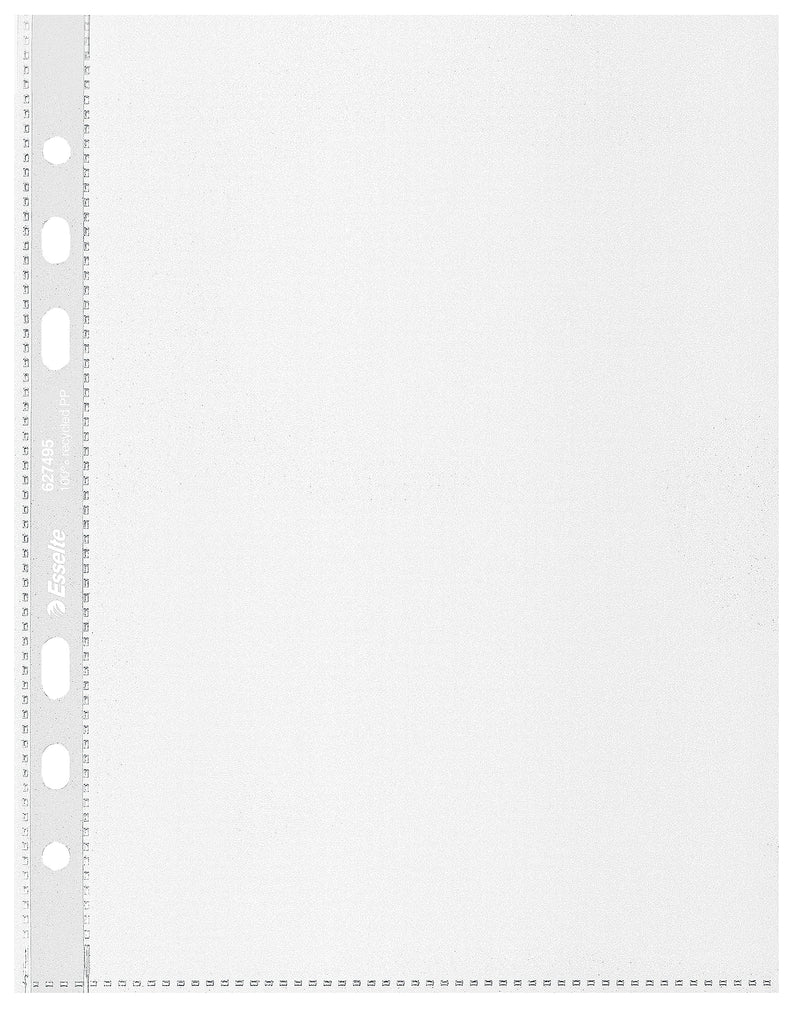 Esselte Recycle A5 Zakken, Gerecycled PP, 70 Micron, Plastic Showtas, Set van 100, 627495