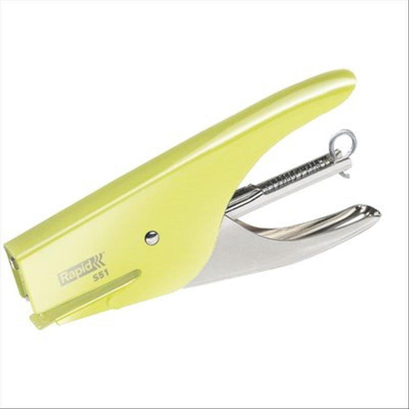 RAPID Cucitrice a pinza Retro S51, Adatta a punti 21/4 mm, Capacità 15 fogli, Metallo, Mellow Yellow, 5000510