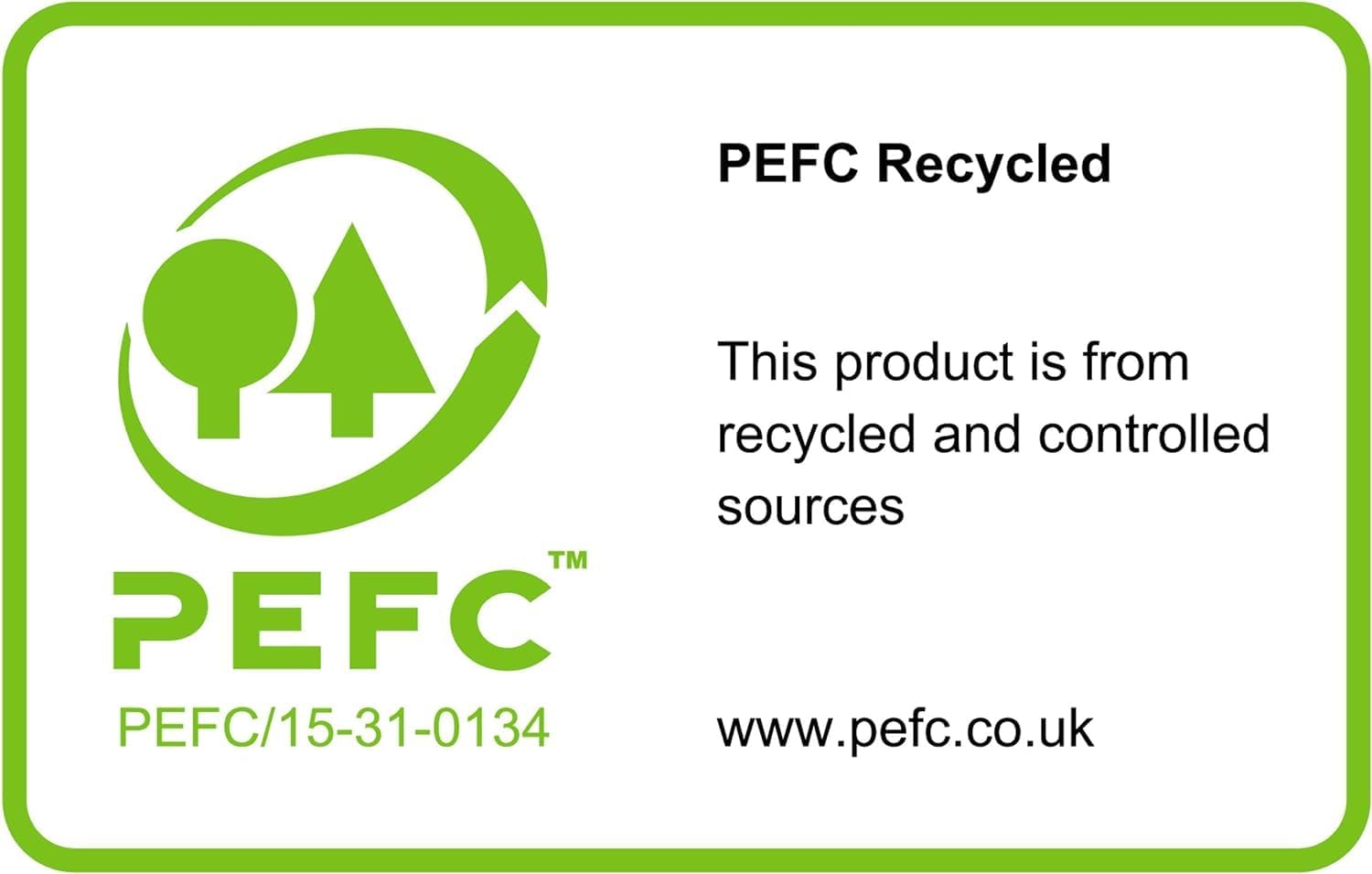 Post-it Recycling Notes Canary Yellow, Pack of 6 Pads, 100 Sheets per Pad, 38 mm x 51 mm, Yellow Color - Self-Stick Notes Made from 100% Recycled Paper Standard Yellow