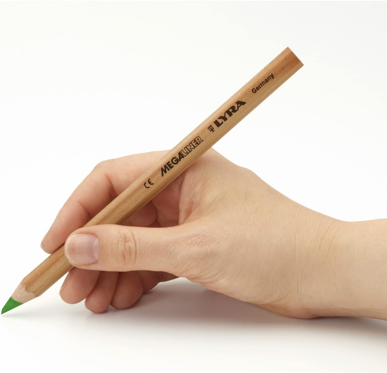 LYRA Megaliner Highlighter Pencils, Hexagonal, Thick, Natural, Plastic Bag, Assorted Colours