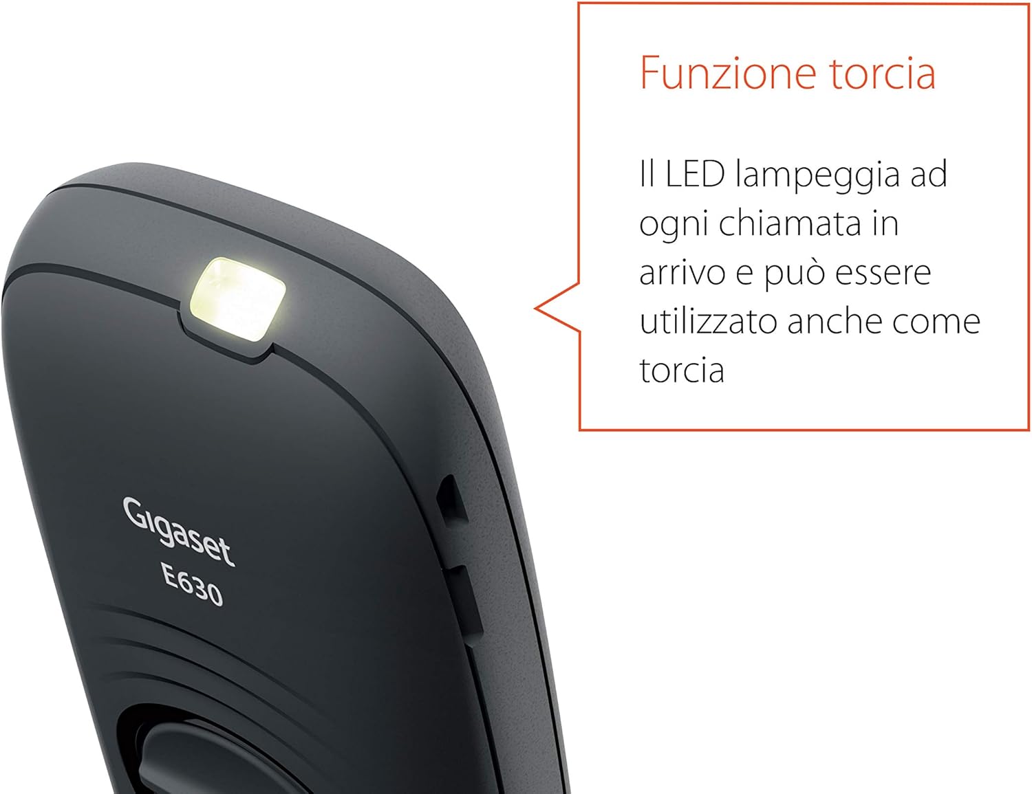 Gigaset E630 - telephones (DECT, Desk/Wall, Black, TFT, AAA, Polyphonic)