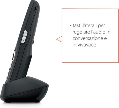 Gigaset E630 - telephones (DECT, Desk/Wall, Black, TFT, AAA, Polyphonic)