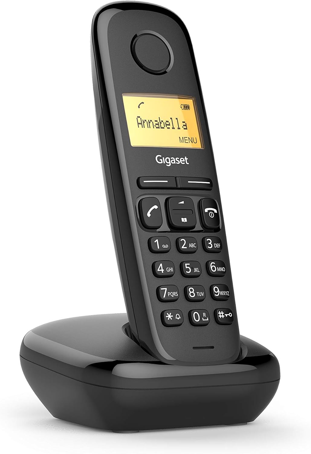 Gigaset A170 Duo, Due Telefoni Portatili, Chiamate Interne, Linea analogica, Trasferimento di Chiamata, Installazione Automatica, Nero
