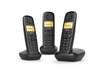 Cordless Gigaset A170 Trio Black Black Three Hand-held