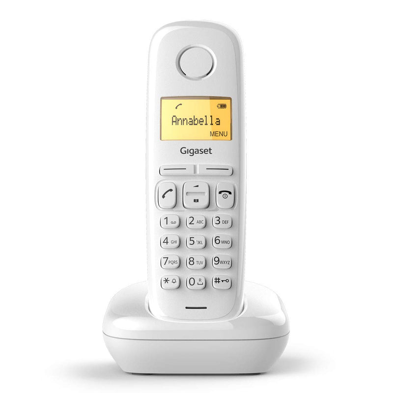 Cordless Gigaset Cordl.A170 White 50 Memo PLF Dis.Alfanum