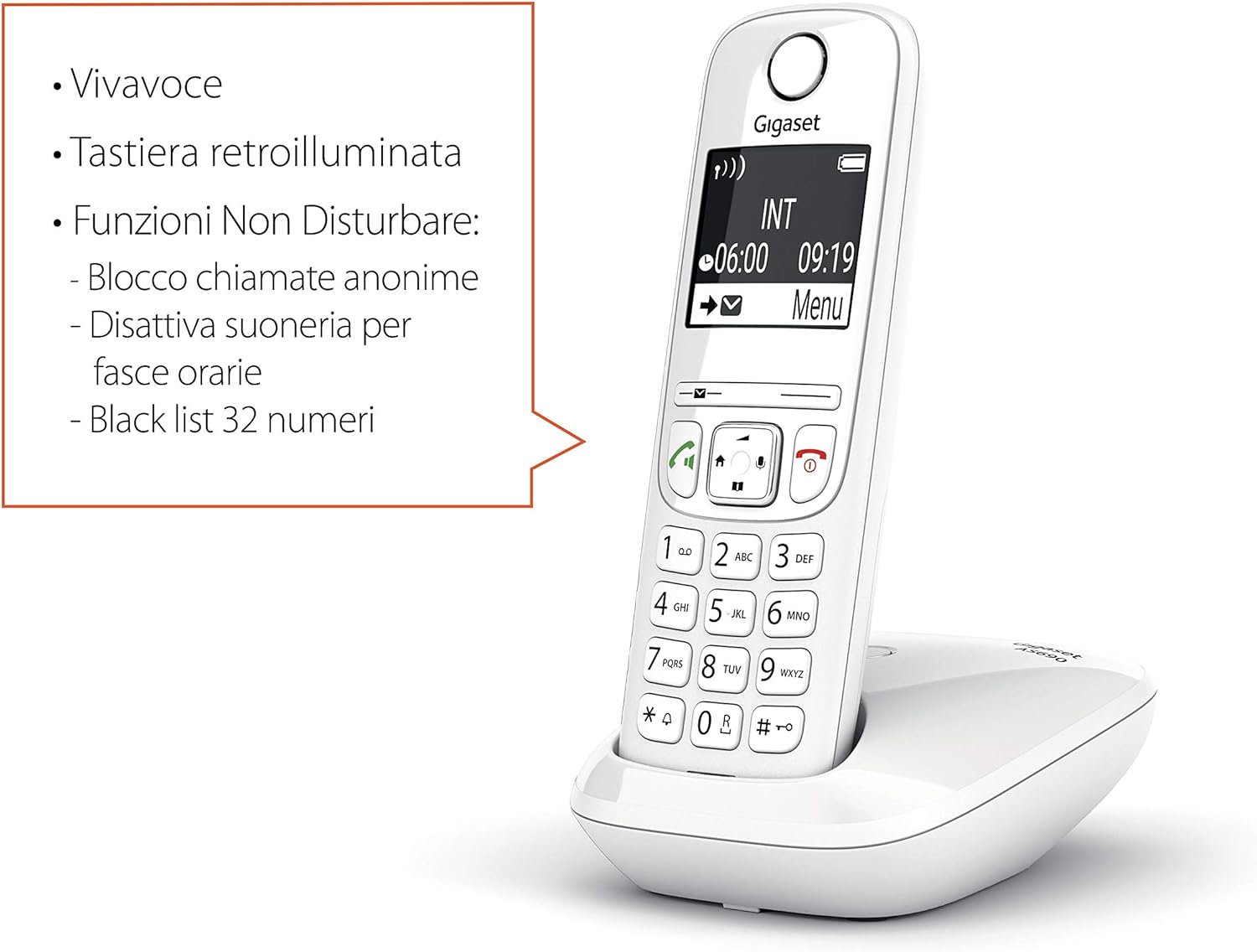 GIGASET AS690 WHITE DECT