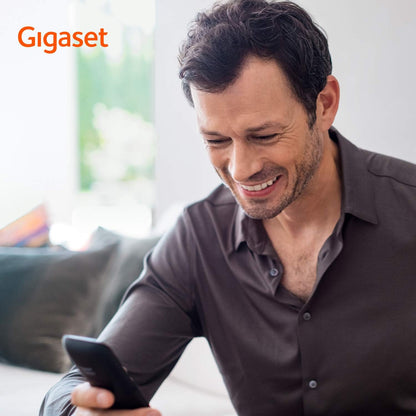 Gigaset AS690 DUO Téléphone analog/dect Identification de l'appelant Noir