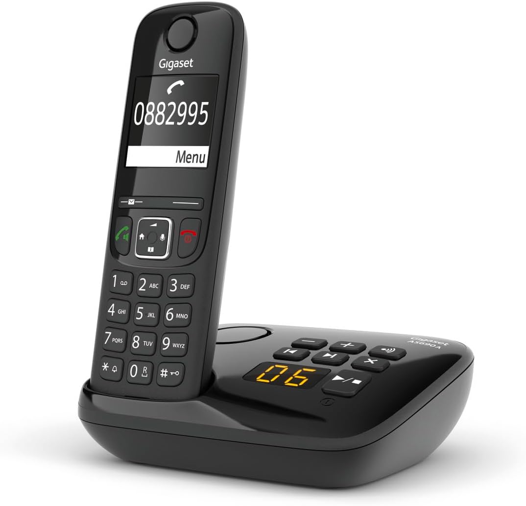 GIGASET AS690 BLACK DECT CON SEGRETERIA
