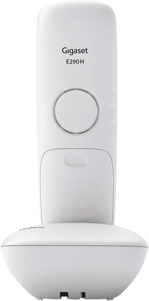 Gigaset E290, Telefono Portatile con Suonerie Forti, Numeri Grandi e Audio Potenziato, Tasti di Chiamata Rapida, Vivavoce con Volume Regolabile, Bianco