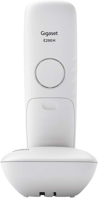 Gigaset E290, Telefono Portatile con Suonerie Forti, Numeri Grandi e Audio Potenziato, Tasti di Chiamata Rapida, Vivavoce con Volume Regolabile, Bianco