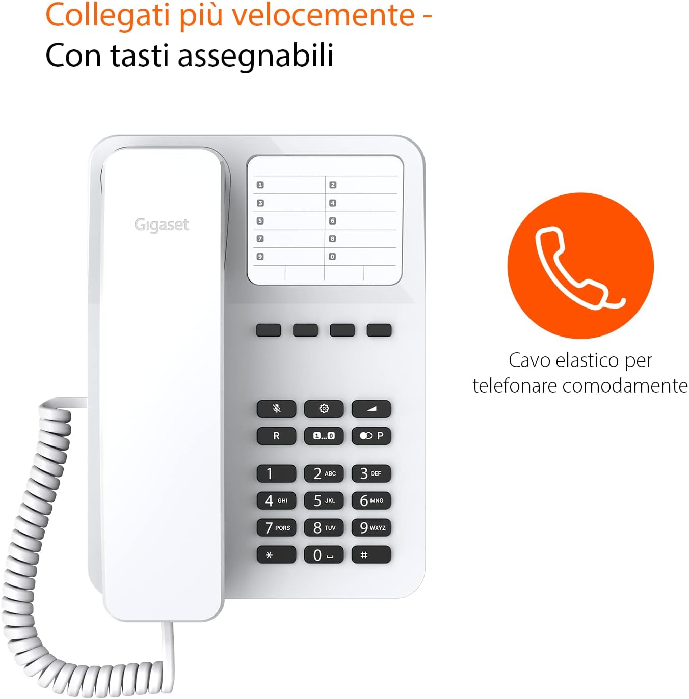 GIGASET TELEFONO SOBREMESA DESK 400 WHITE