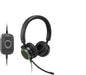 SNOM A330D Over-Ear Headset, cancellazione passiva del rumore, cuffie per telefono VoIP, cavo USB/3.5 Jack con controllo chiamate, morbida pelle PU, nero; 0004598