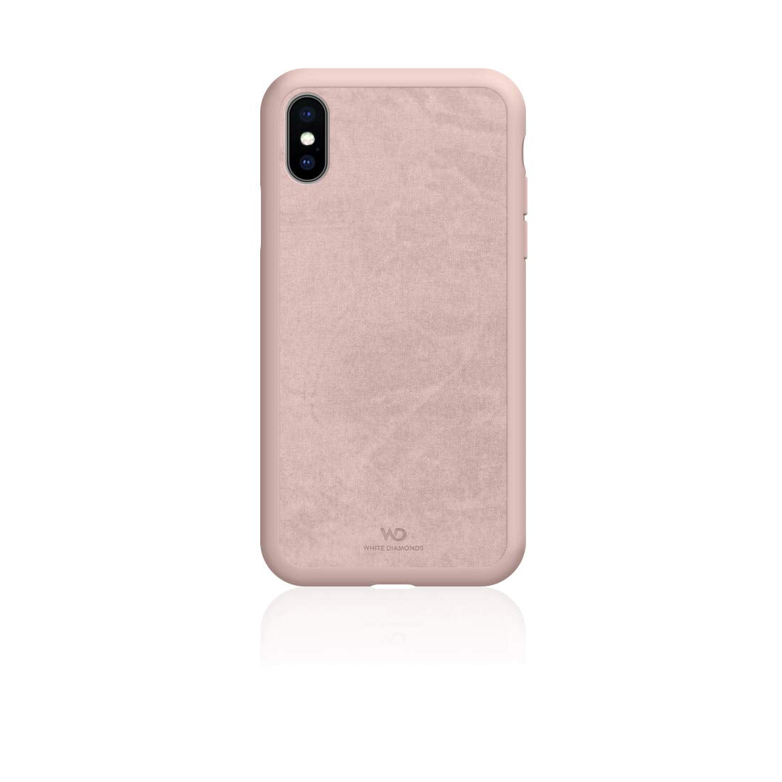 Hama White Diamonds Promise Protective Case for Apple iPhone Xs - Ideal Protective Lightweight Plastic Case - Coral