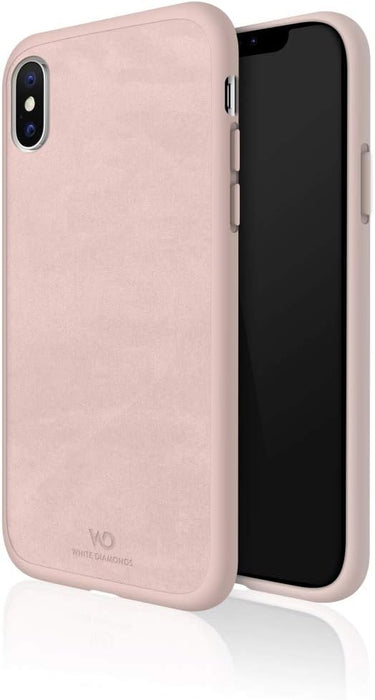 Hama White Diamonds Promise Protective Case for Apple iPhone Xs - Ideal Protective Lightweight Plastic Case - Coral