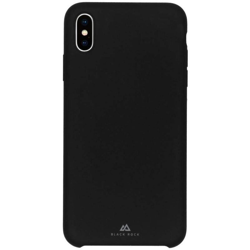 Black Rock"Fitness" Protective Case for Apple iPhone Xs Max - Perfect Protection - Silicone - Ideal for Outdoor and/or Sports Activities - 180 Degree Protection - Black