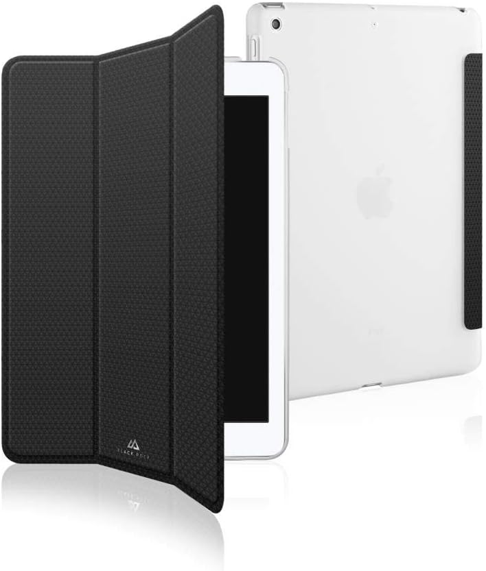 Black Rock "Pure Material" Protective Case for Apple iPad Mini (2019), Slim Design, Polyurethane (PU), Perfect Protection 180° or 360° Protection, Black
