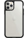 Black Rock - Robust Transparent Case for Apple iPhone 11 Pro, Camera Ring, Transparent, Frame (Black