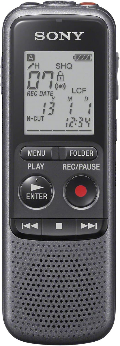 Sony ICD-PX470 Digital Wide-Stereo MP3 Voice Recorder with S-Microphone, Built-In USB, 4 GB Memory, SD Memory Slot and 55 Hours Recording