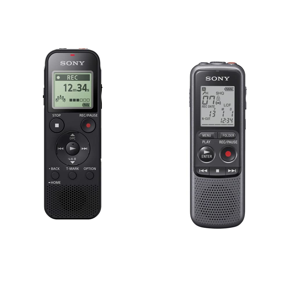 Sony ICD-PX470 Digital Wide-Stereo MP3 Voice Recorder with S-Microphone, Built-In USB, 4 GB Memory, SD Memory Slot and 55 Hours Recording