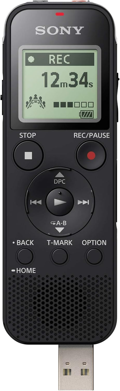 Sony ICD-PX470 Digital Wide-Stereo MP3 Voice Recorder with S-Microphone, Built-In USB, 4 GB Memory, SD Memory Slot and 55 Hours Recording