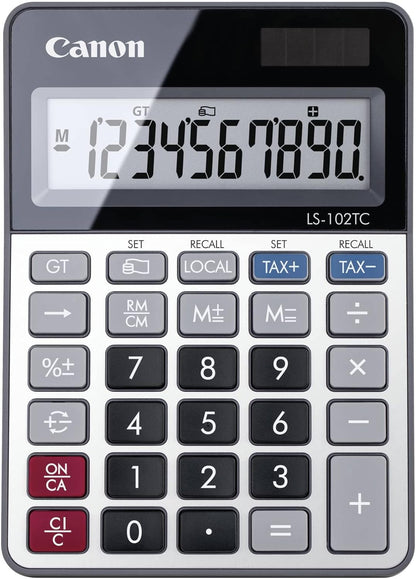 CANON CALCULATRICE DE TABLE LS-102 TC, ALIMENTATION PAR PILE