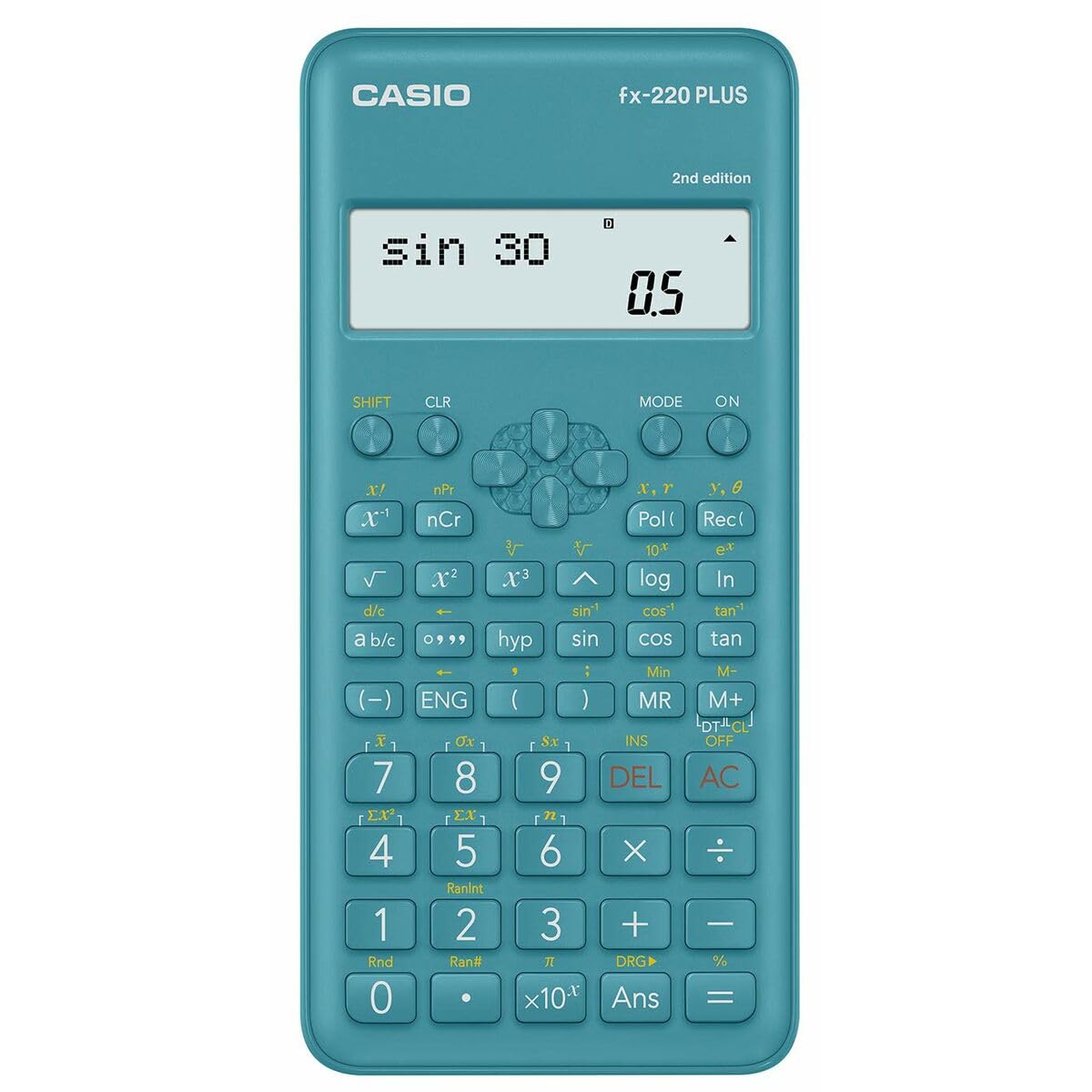 Casio FX-220PLUS 2 Scientific Calculator, Light Blue