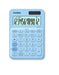CASIO MS-20UC-LB 12 Digit Desk Calculator in Trendy Colours Tax Calculator Time Conversion Solar/Battery Operated