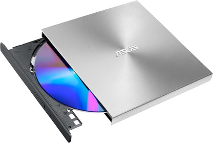 ASUS SDRW-08U8M-U external ultraslim 8X DVD writer, USB Type C, Mac Compatible, 13.9mm Ultraslim, M-DISC support, Disc Encryption, NERO Backitup, E-Green, E-Media