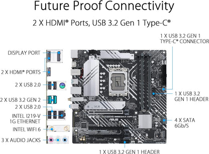 1700 ASUS MB ASUS PRIME B660M-A WIFI DDR4,4389338