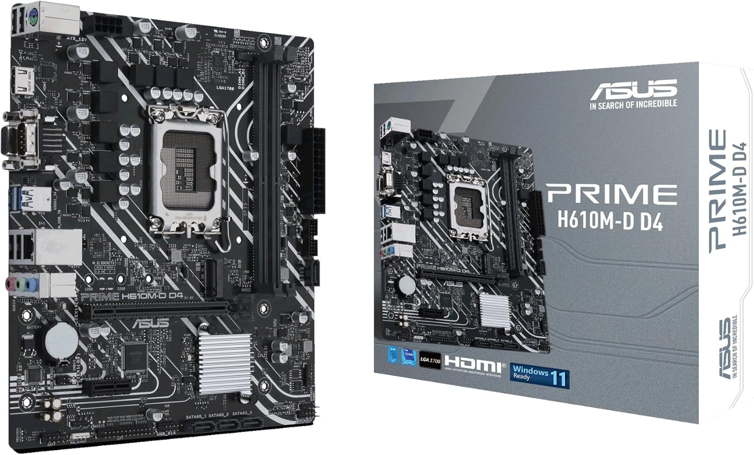 1700 ASUS PRIME H610M-D DDR4, (ASUCMPH610MD0