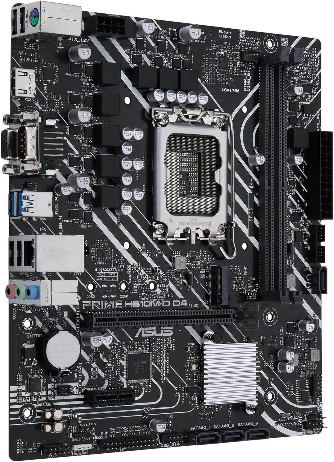 1700 ASUS PRIME H610M-D DDR4, (ASUCMPH610MD0